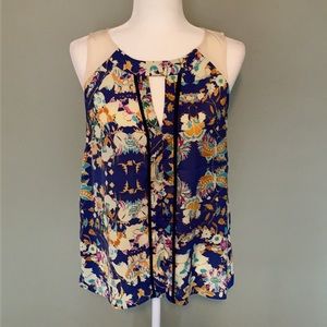 Collective concepts floral sleeveless top